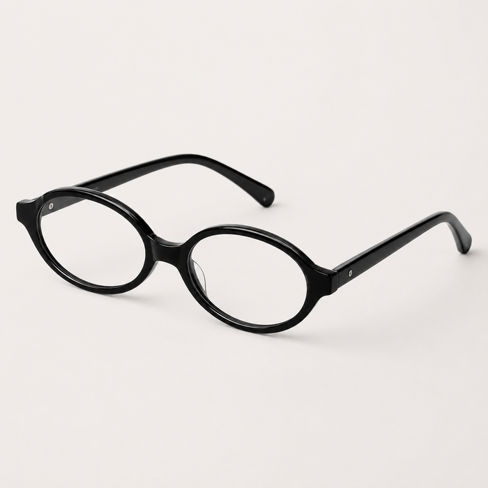 SHEIN Black Oval Fashion Glasses – Fast Delivery in 5 Days