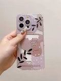 Shein Clear Phone Case with Card Slot â€“ SHEIN Floral TPU iPhone Case
