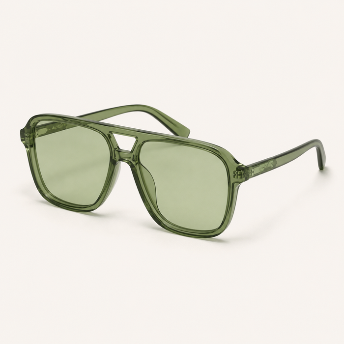 SHEIN Green Oversized Aviator Style Sunglasses – Fast Delivery in 5 Days