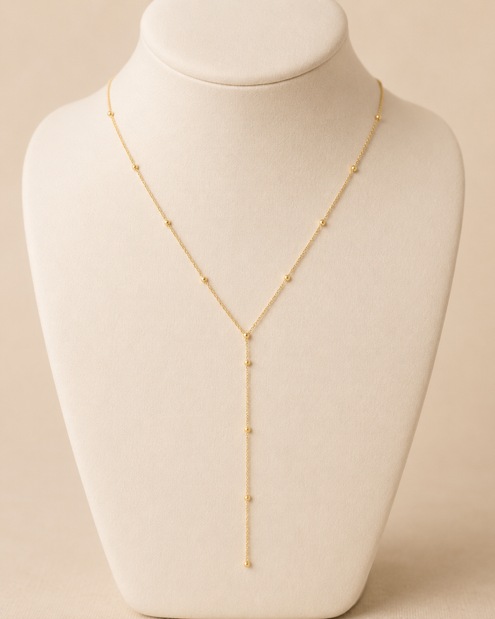 SHEIN Minimal Gold Lariat Necklace – Fast Delivery in 5 Days