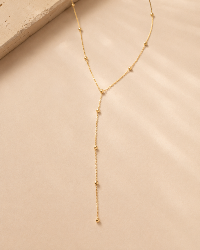 SHEIN Minimal Gold Lariat Necklace – Fast Delivery in 5 Days