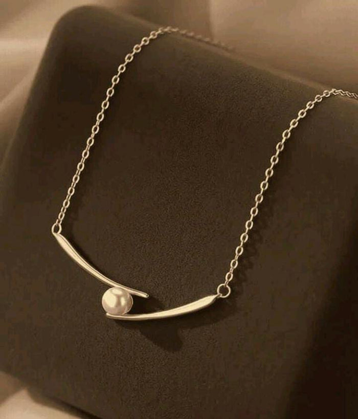 SHEIN Minimal Pearl Pendant Chain Necklace – Fast Delivery in 5 Days