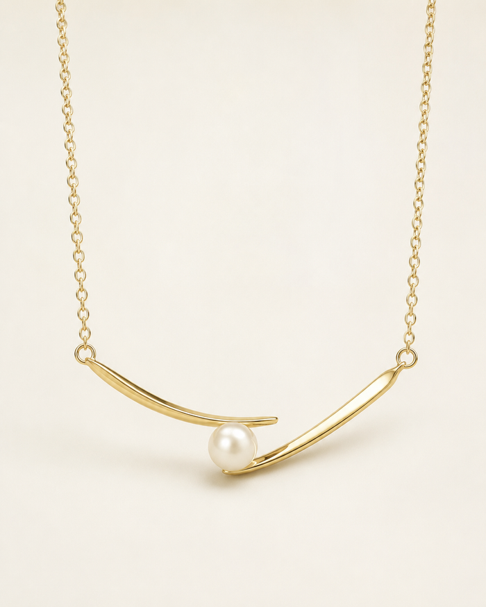 SHEIN Minimal Pearl Pendant Chain Necklace – Fast Delivery in 5 Days