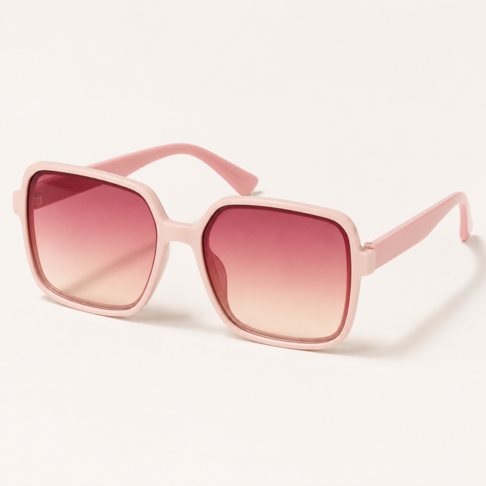 SHEIN Pink Oversized Square Sunglasses – Fast Delivery in 5 Days