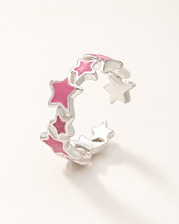 SHEIN Pink Star Open Ring – Fast Delivery in 5 Days