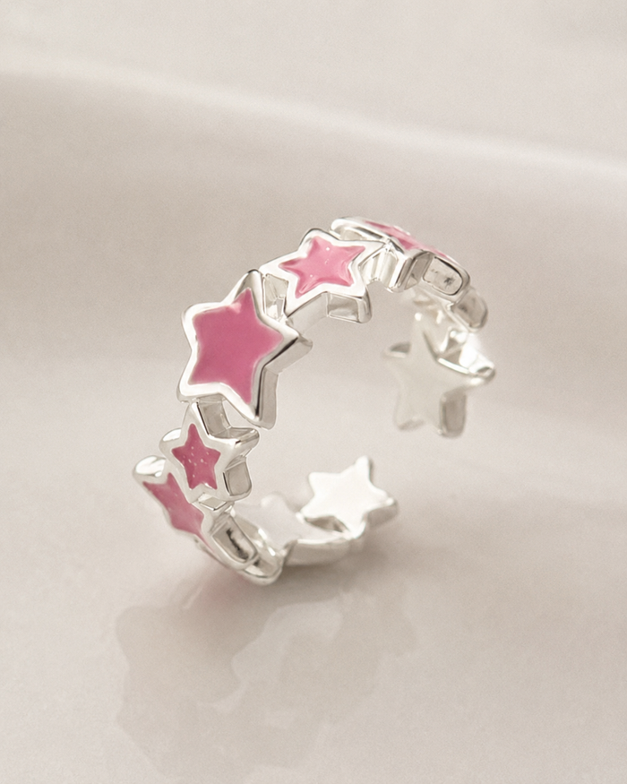 SHEIN Pink Star Open Ring – Fast Delivery in 5 Days