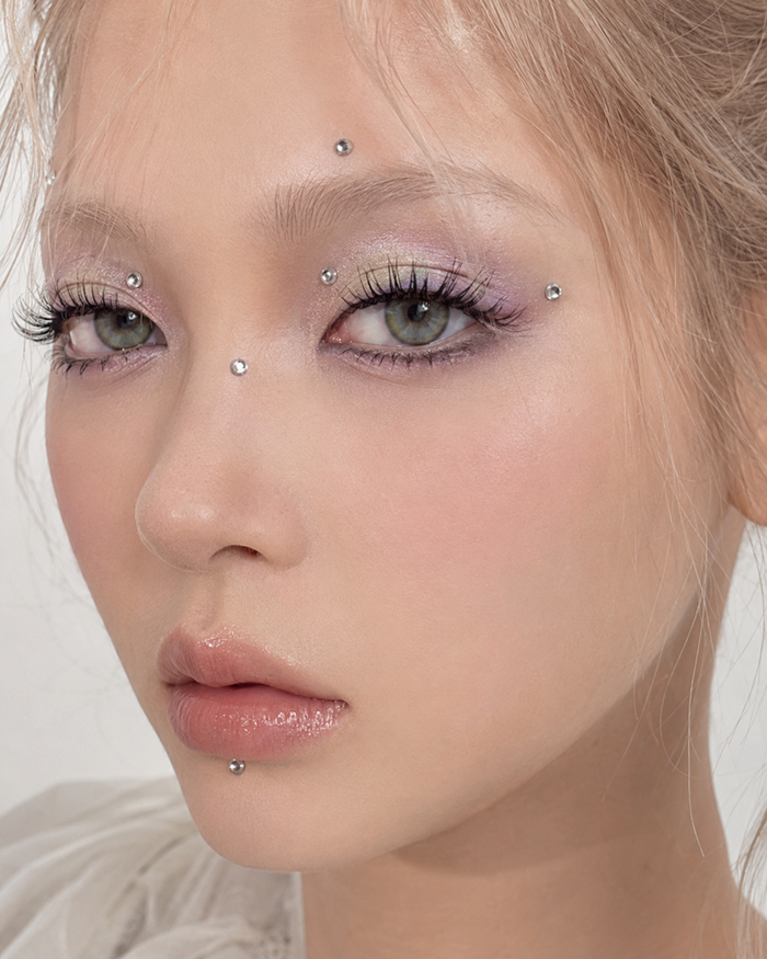 SHEIN Silver Face and Body Gem Stickers