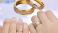 SHEIN Two-Tone Matching Couple Ring Set – Fast Delivery in 5 Days