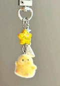 SHEIN Yellow Chick Plush Keychain