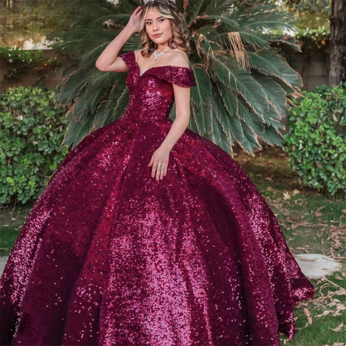 Shining Off Shoulder Princess Quinceanera Dress - Envious Designs