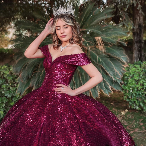 Shining Off Shoulder Princess Quinceanera Dress - Envious Designs