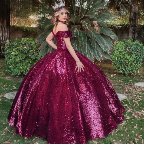 Shining Off Shoulder Princess Quinceanera Dress - Envious Designs