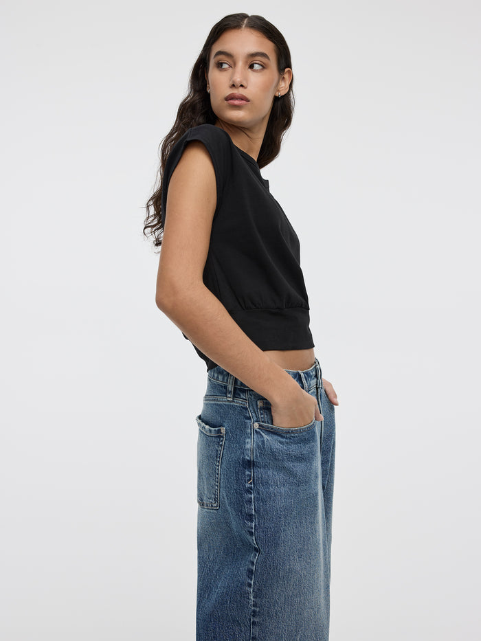 Short-Sleeve Off-the-Shoulder Top
