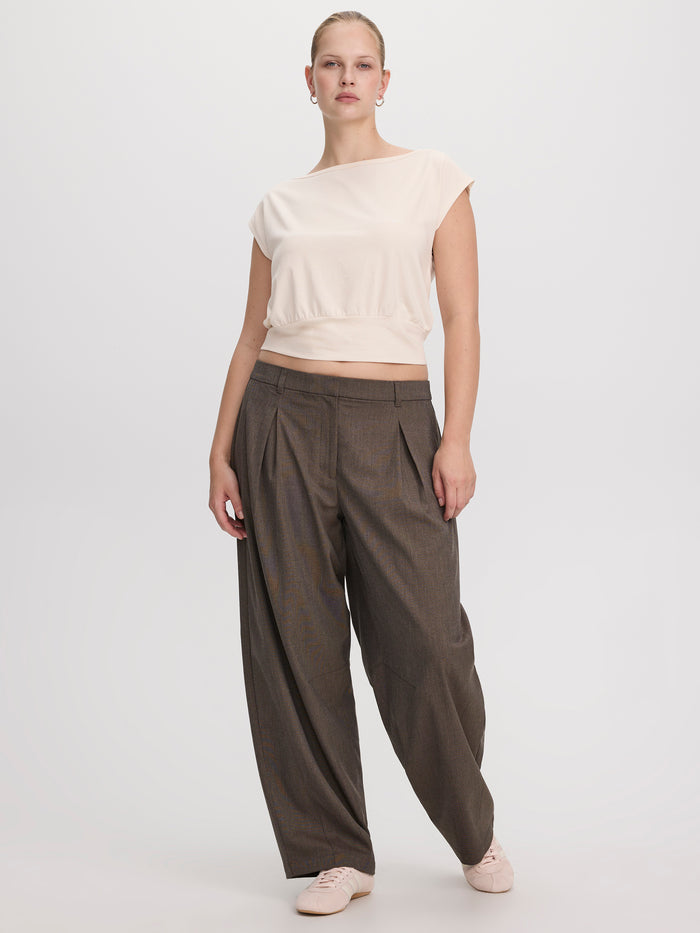 Short-Sleeve Off-the-Shoulder Top