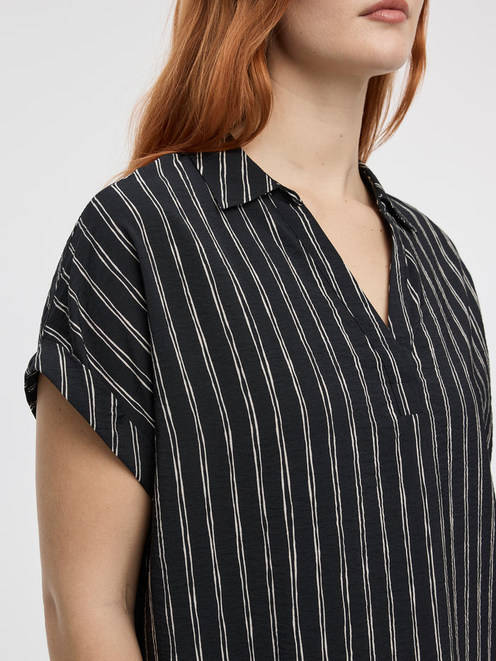 Short-Sleeve Shift Dress