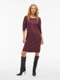 Sienna Knit Dress (Fig/Dark Melanage)
