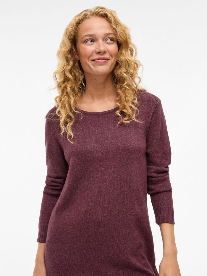 Sienna Knit Dress (Fig/Dark Melanage)