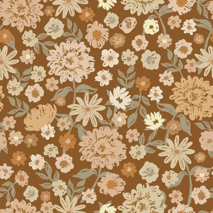 Sixty Flowers Dark - Family Fabrics B.V.