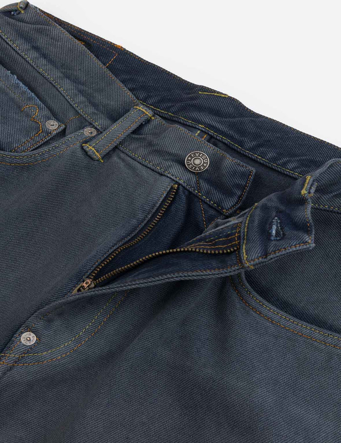 Skull Seagull Print Pockets Fashion Fit Denim Jeans