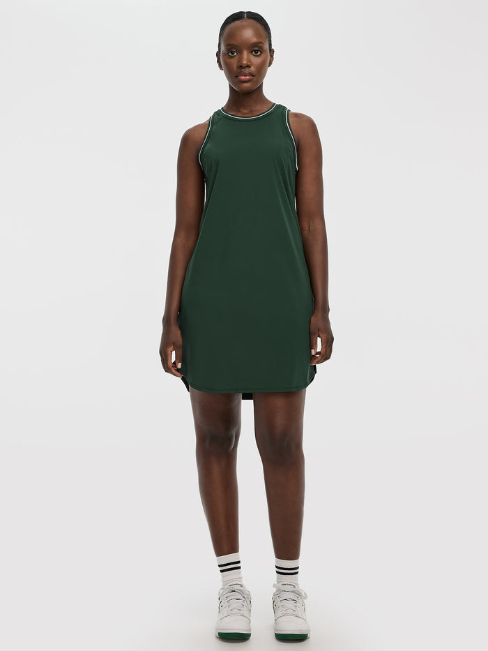 Sleeveless Crew-Neck Dress - Hyba