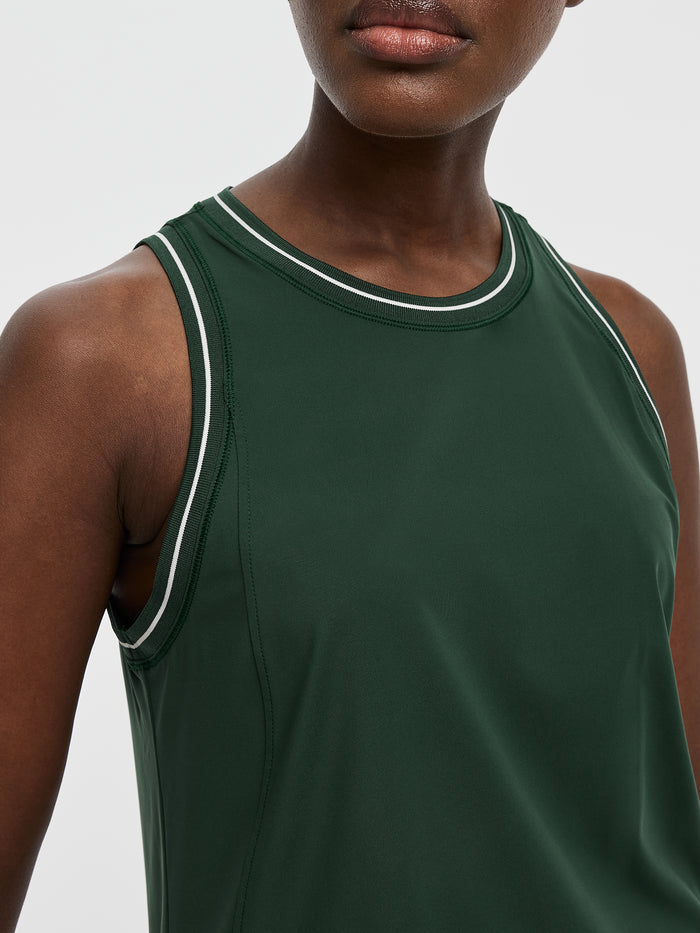Sleeveless Crew-Neck Dress - Hyba