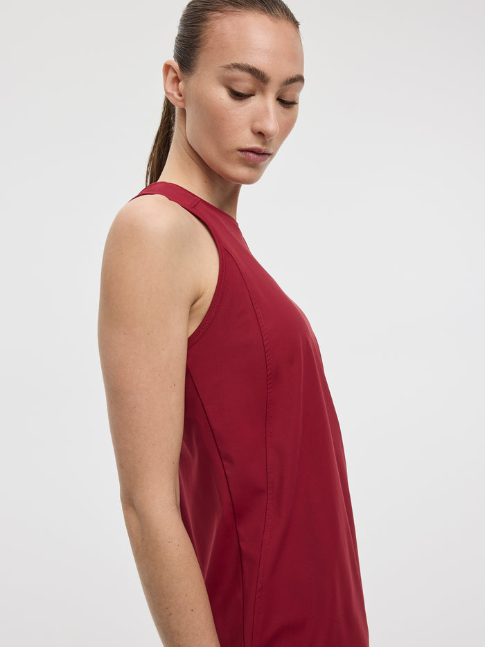Sleeveless Crew-Neck Dress - Hyba