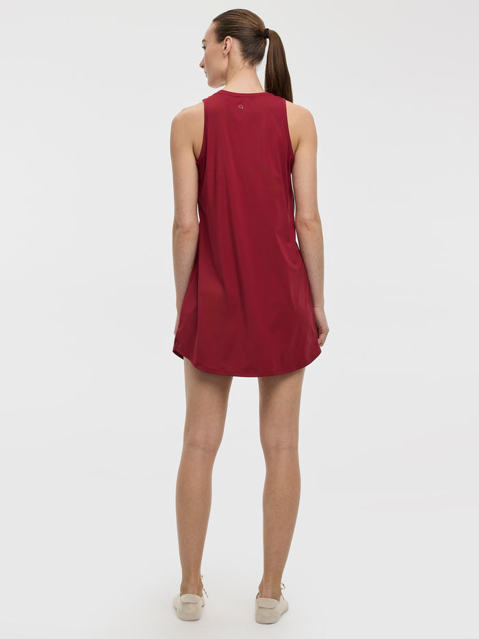 Sleeveless Crew-Neck Dress - Hyba