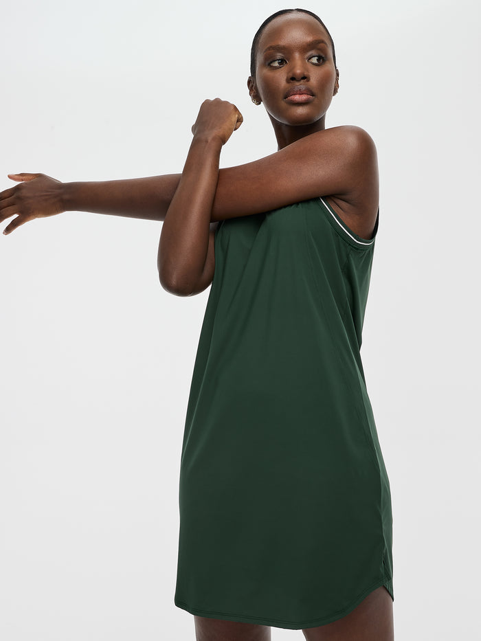Sleeveless Crew-Neck Dress - Hyba