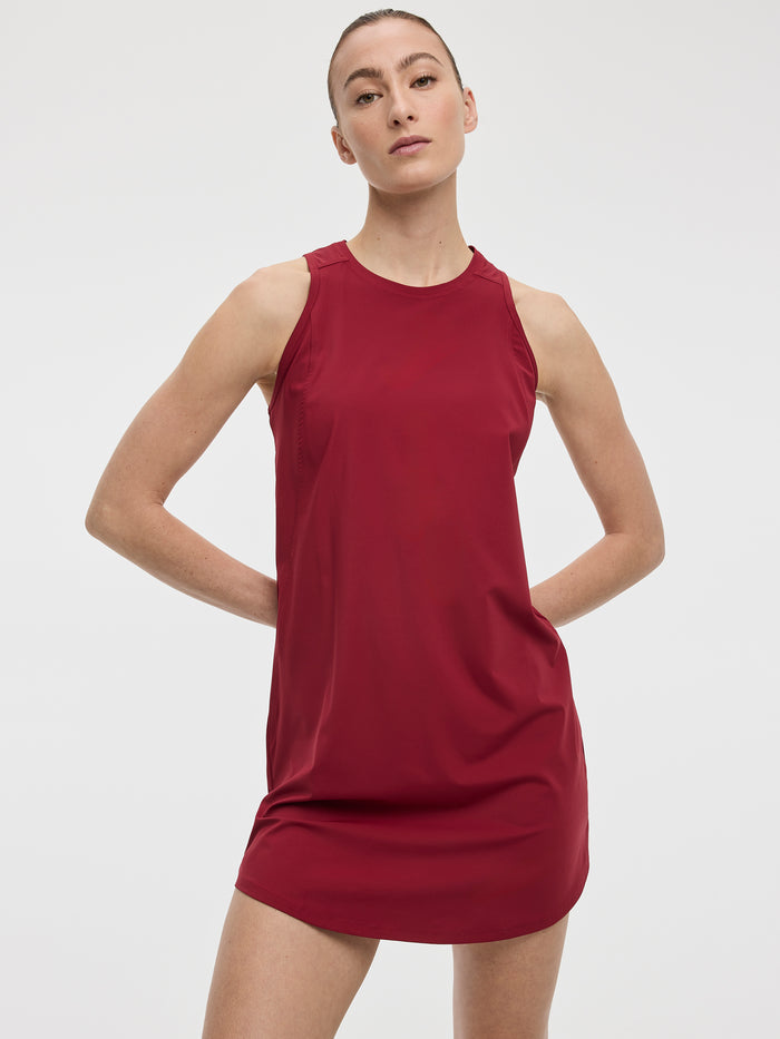 Sleeveless Crew-Neck Dress - Hyba
