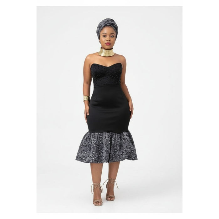 Sleeveless Ladies Sexy Dashiki African Slim Dress