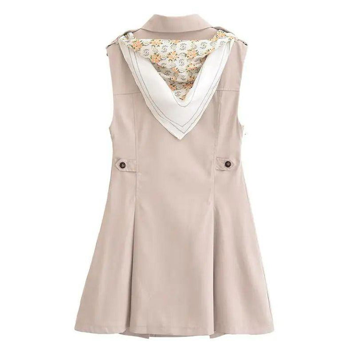 Sleeveless Trench Dress