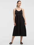Sleeveless V-Neck Midi Dress