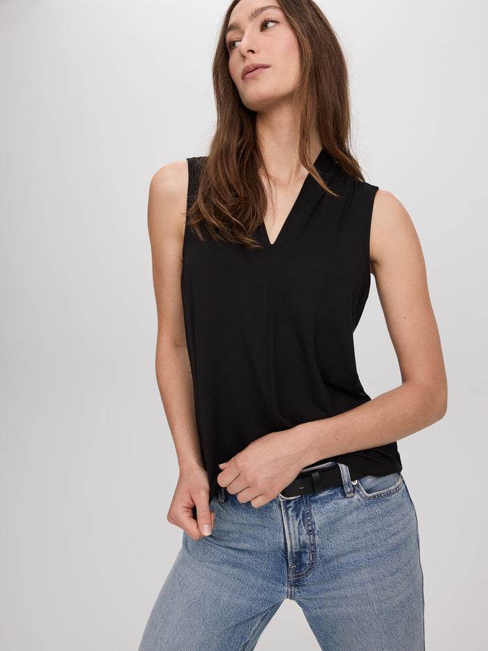 Sleeveless V-Neck Top