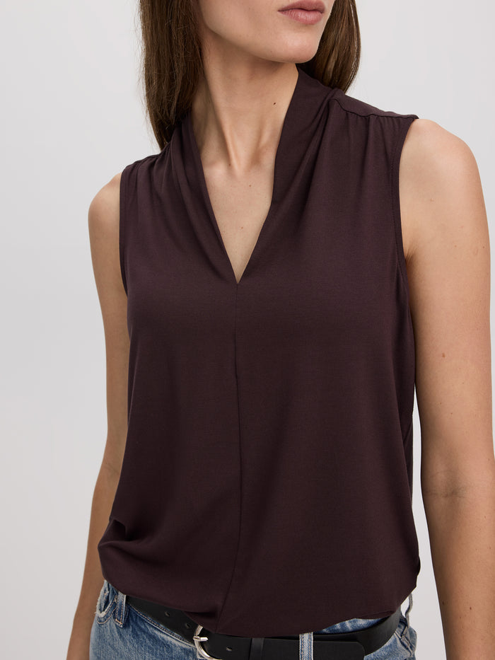 Sleeveless V-Neck Top