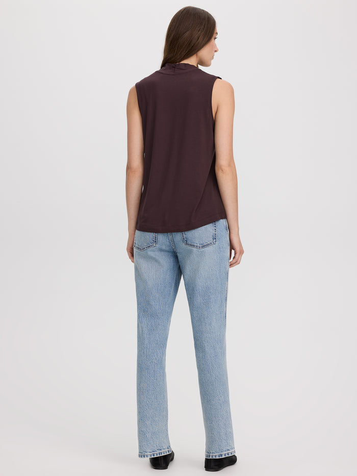 Sleeveless V-Neck Top