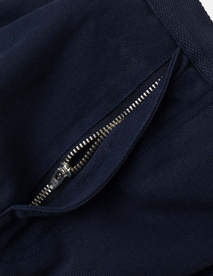 Slogan Appliqué Embroidery Straight Fit Worker Chino