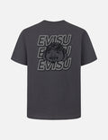Slogan Print with Godhead Appliqué Embroidery Regular Fit T-Shirt