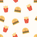 Smiley Food Burger and Fries - Family Fabrics B.V.
