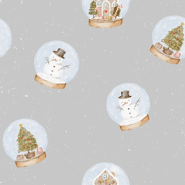 Snow Globe Grey Blue - Family Fabrics B.V.