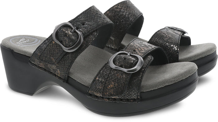 Sophie - Metallic Black Python