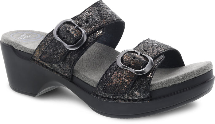 Sophie - Metallic Black Python
