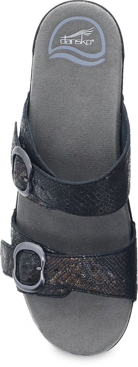Sophie - Metallic Black Python
