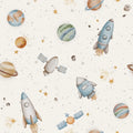 Spaceships Cream - Family Fabrics B.V.