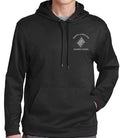 Sport-Tek® Youth Sport-Wick® Fleece Hooded Pullover w/ Hat Badge