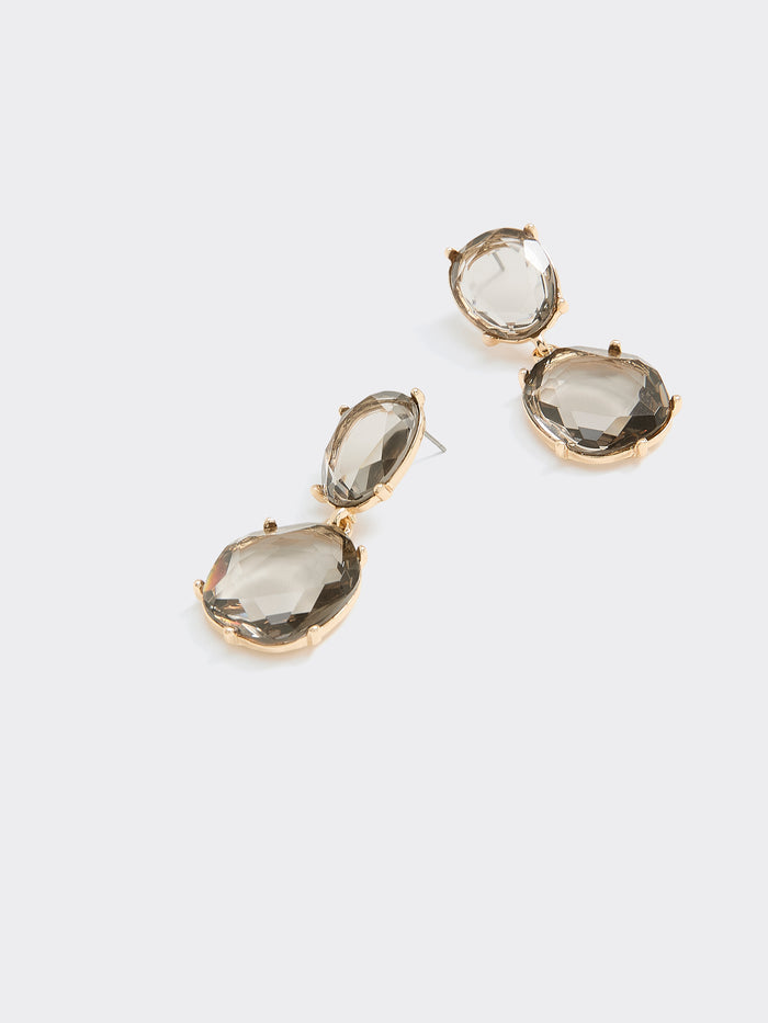 Stone Pendant Earrings