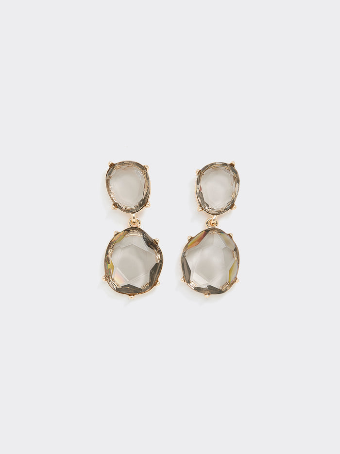 Stone Pendant Earrings