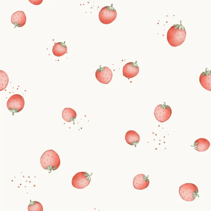 Strawberry Delight Offwhite - Family Fabrics B.V.