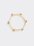 Stretch Metal Bracelet with Stones