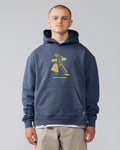 Studio Graphic Hoody  - Washed Blue