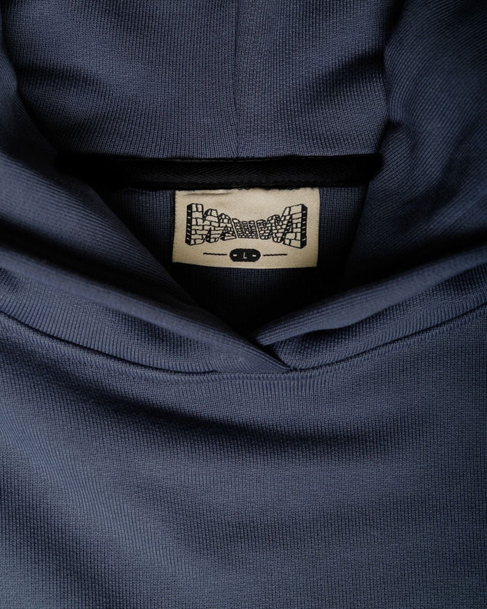 Studio Graphic Hoody  - Washed Blue